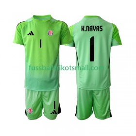 Fußballtrikots Costa Rica Keylor Navas 1 Torwart Kinder 2025 Kurzarm Heimtrikotsatz kaufen